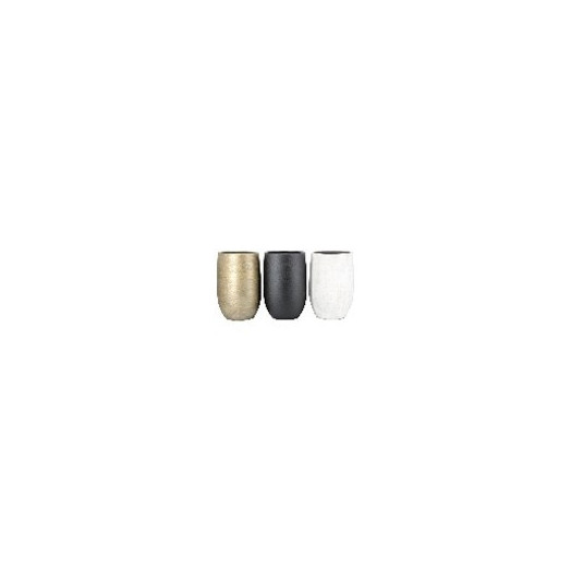 POT BORA D32 H50 NOIR MAT-BLANC-OR 21.915